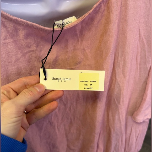 NWT Speed Limit MPH Pink Button-Front Women's Dress Size 3x - Picture 4 of 4